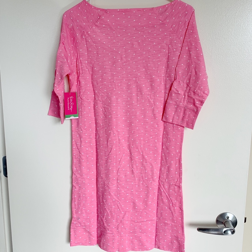 Lilly Pulitzer pink/white Cassie Dress NWT - Picture 5 of 5
